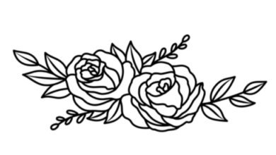 Outline:9zy0insdb9k= Flower Clipart